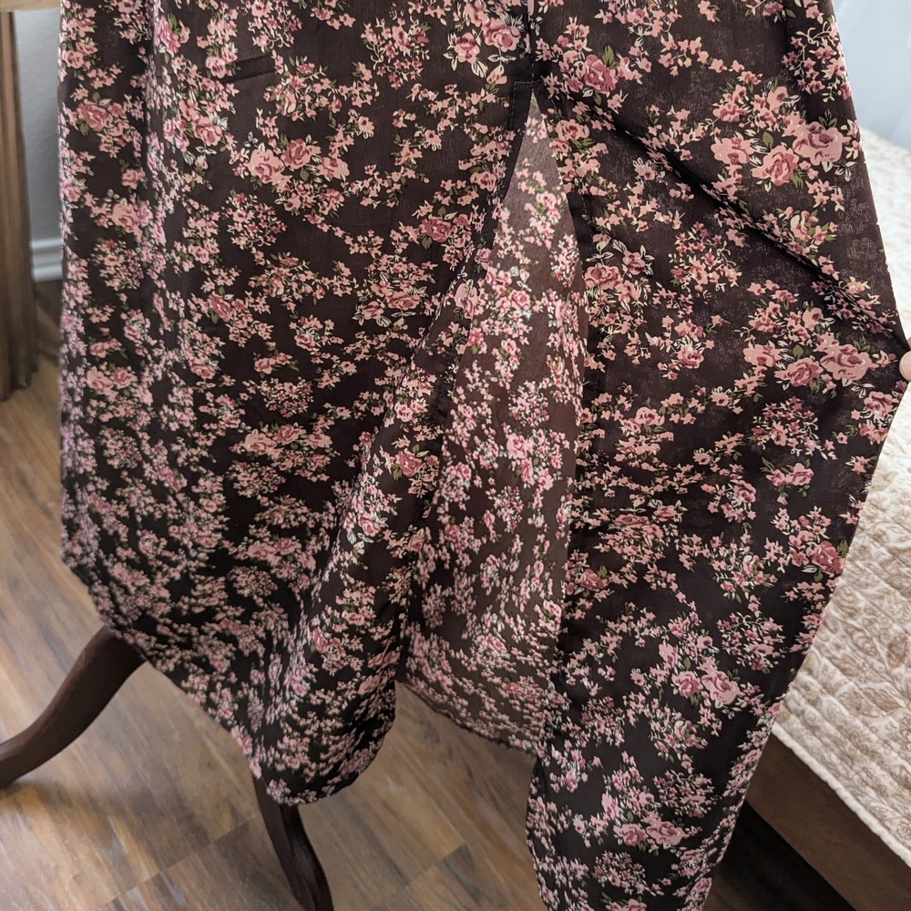 NWOT Off Shoulder Floral Maxi Dress Spring Cottagecore Festival Boho Western XS - Picture 13 of 16